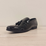 Voyager Tassel Slip Ons - Black