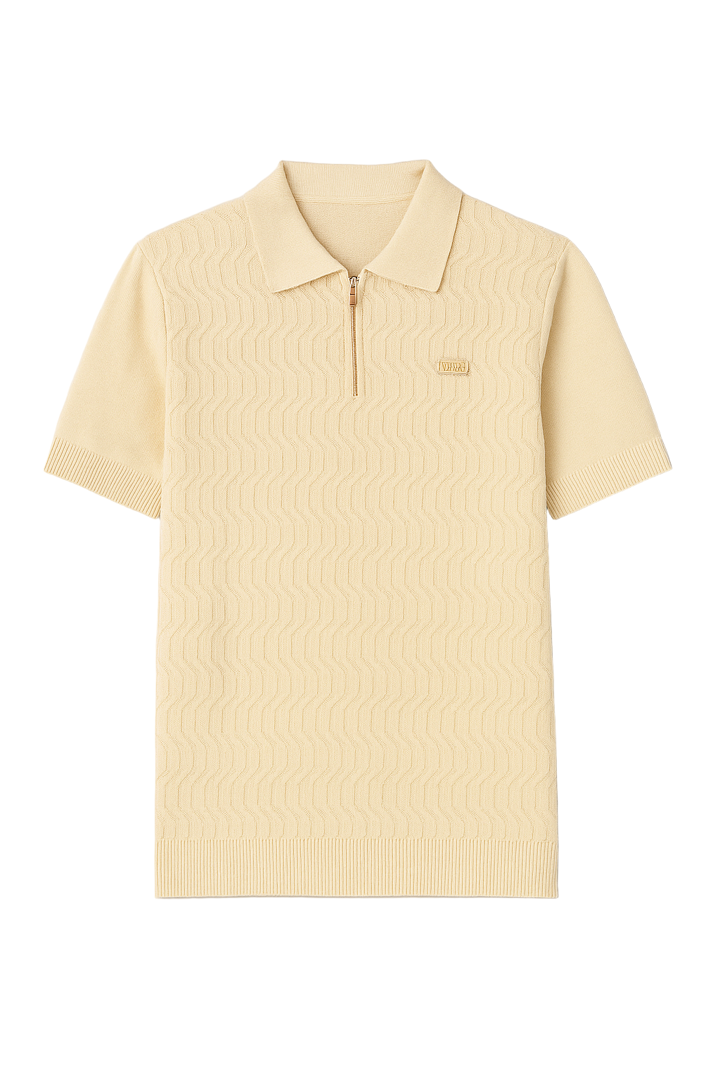 Stefano R Short Sleeve Knitted Golfer Plain