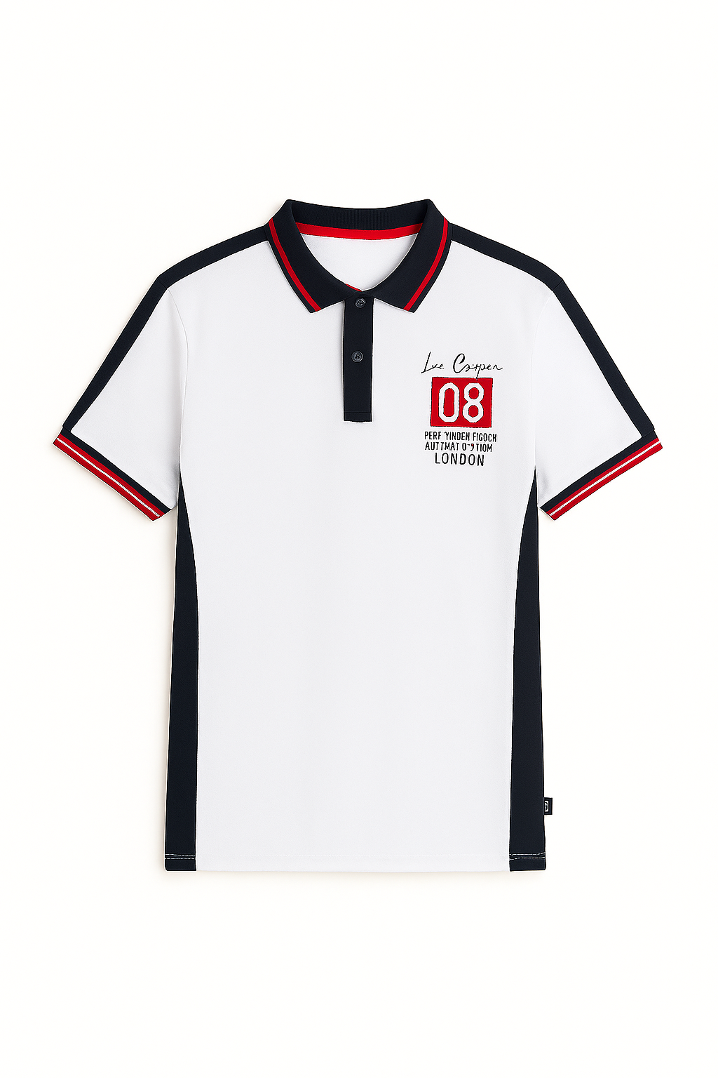 Lee Cooper Front Printed Short Sleeve Golfer