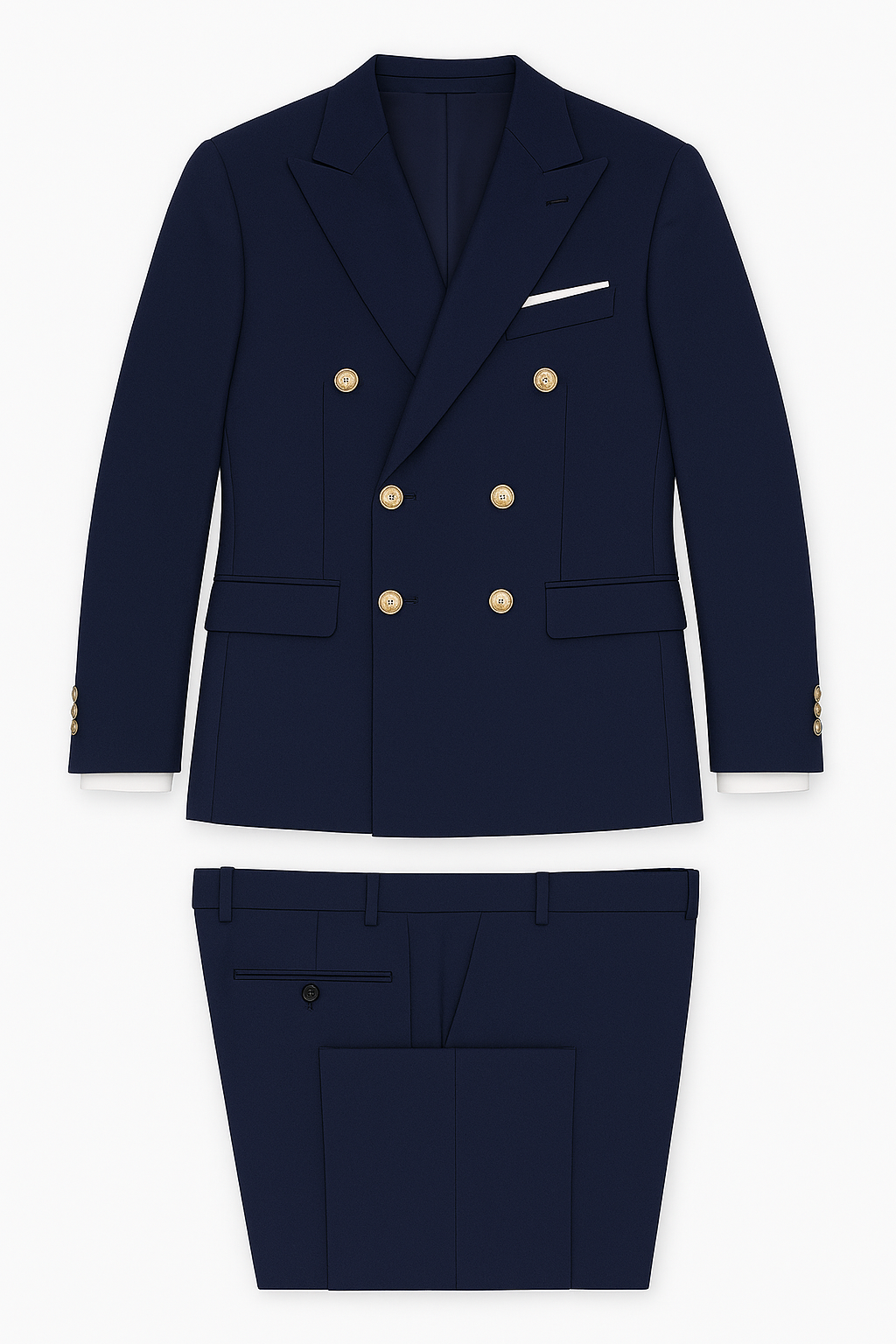 Double Brested Navy Suit jacket and pants