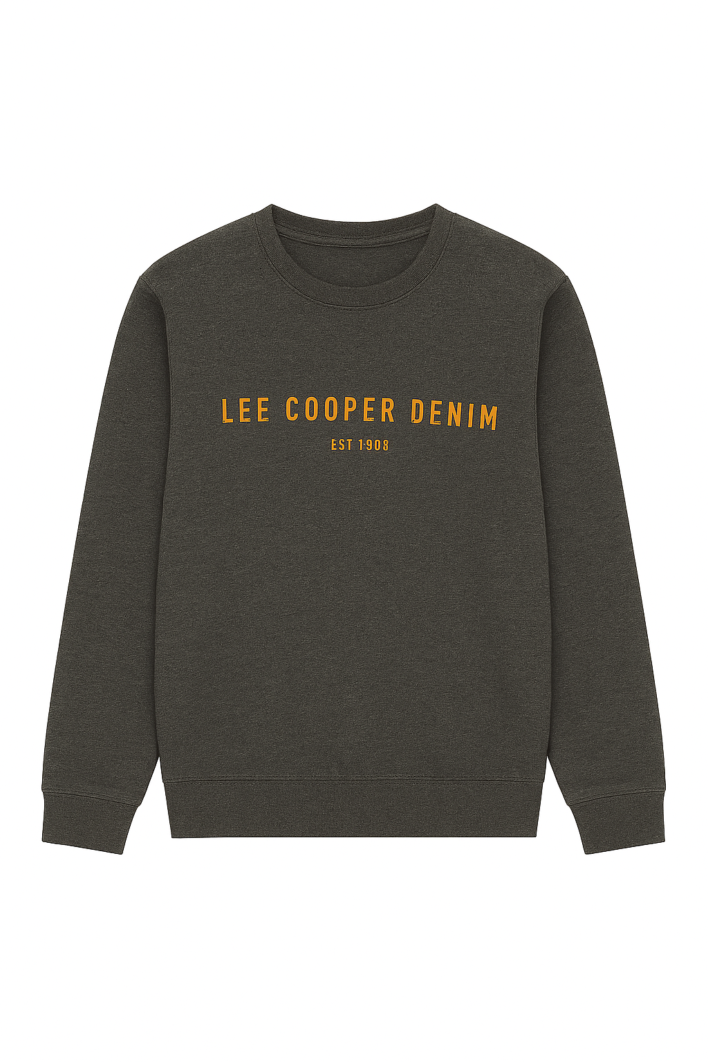 Lee Cooper Front Printed Long Sleeve Fleece Top