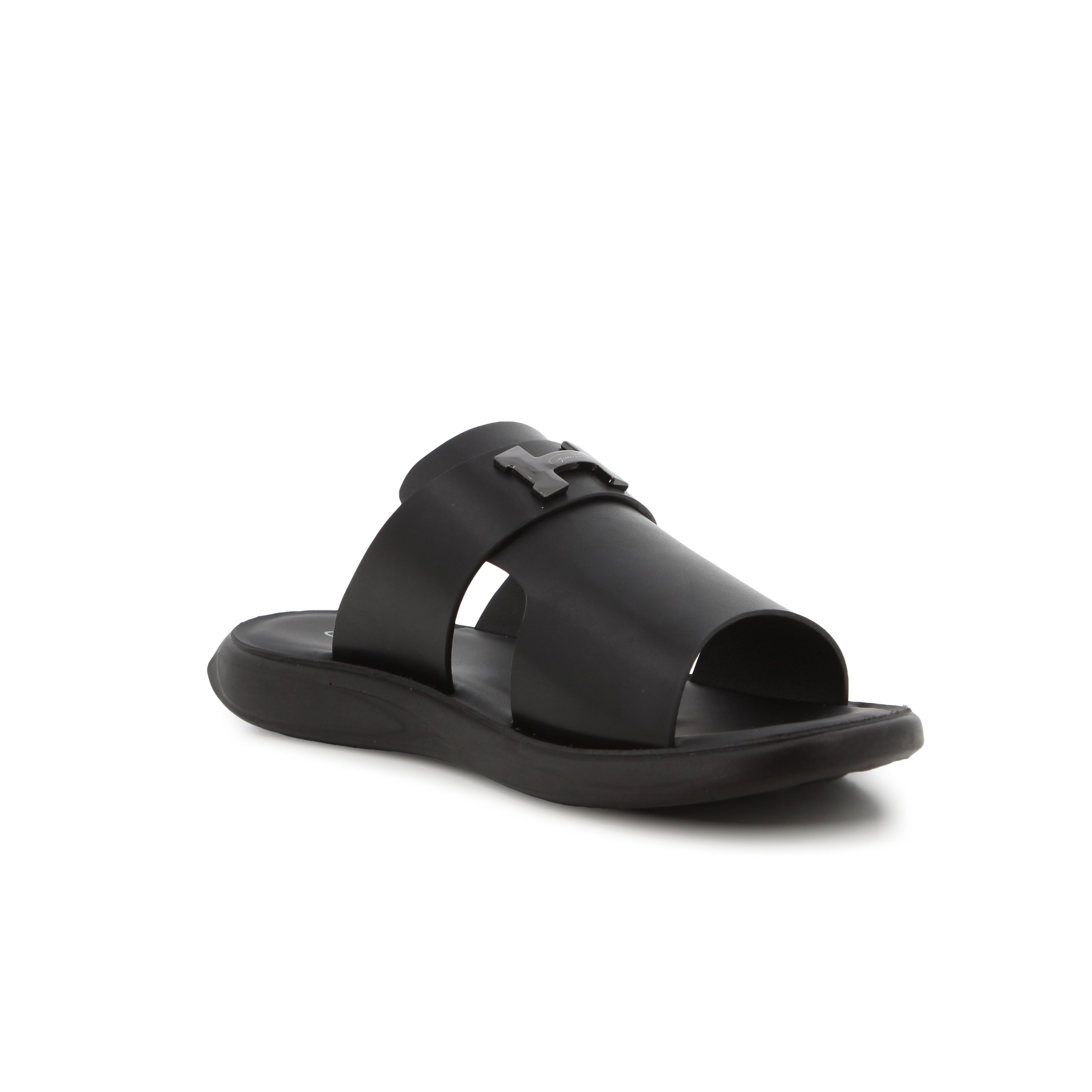 Gino Paoli Pu Sandal Tribe Black H