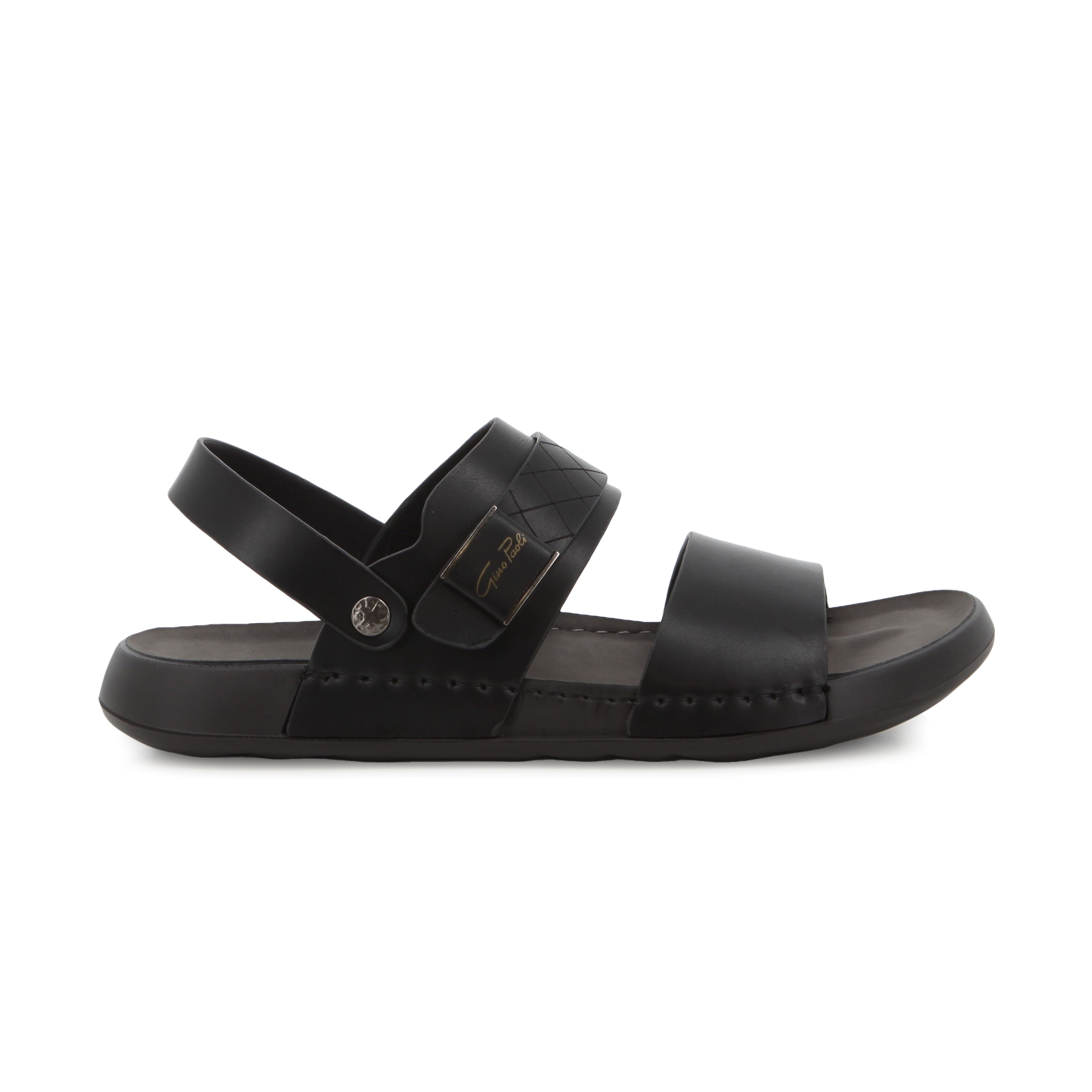 Gino Paoli Pu Sandal Tribe Black