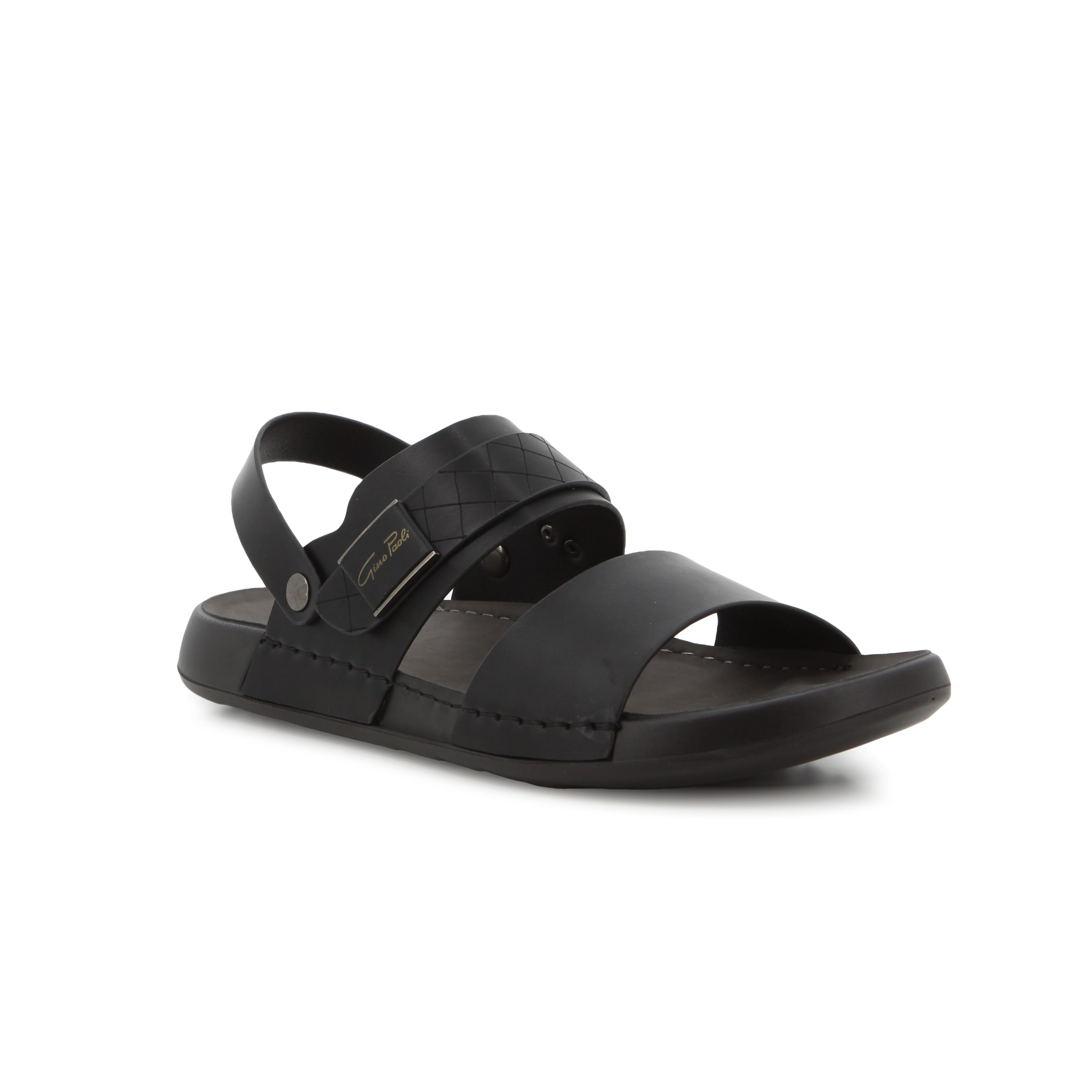 Gino Paoli Pu Sandal Tribe Black