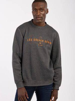 Lee Cooper Front Printed Long Sleeve Fleece Top