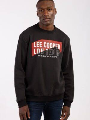 Lee Cooper Front Printed Long Sleeve Fleece Top