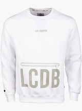 Lee Cooper Long Sleeve Printed tee Mo White